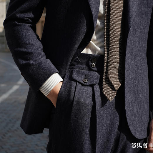 Vitale Barberis Canonico 高克重法兰绒澳洲美丽诺羊毛全麻衬套装 商品图12