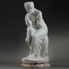 独角鹿西洋古董意大利雕塑家签名白色大理石雕塑沉思的年轻女子 商品缩略图0