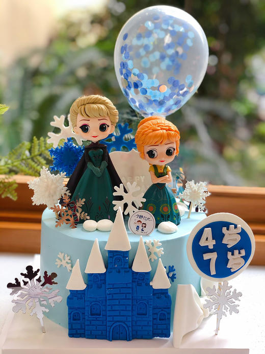 冰雪奇缘奶油蛋糕 下单前请仔细阅读商品详情 商品图0