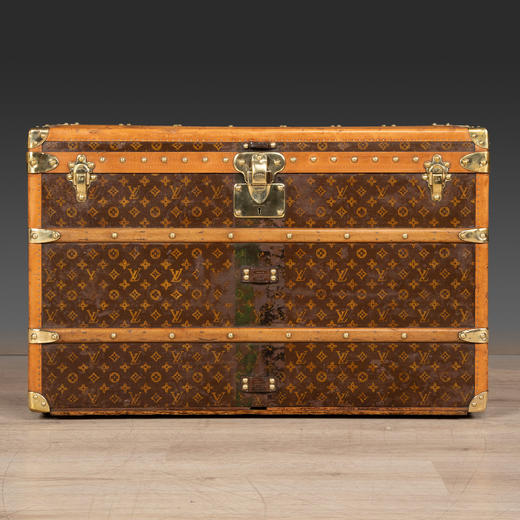 独角鹿西洋古董法国品牌Monogram经典老花款礼服箱行李箱旅行箱 商品图0