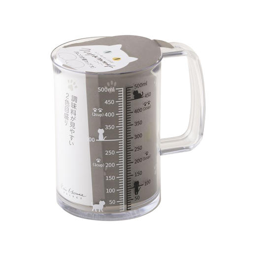 日本KAI贝印 Nyammy喵系列计量杯500ml测量度量杯烘焙日本原装进口 商品图0