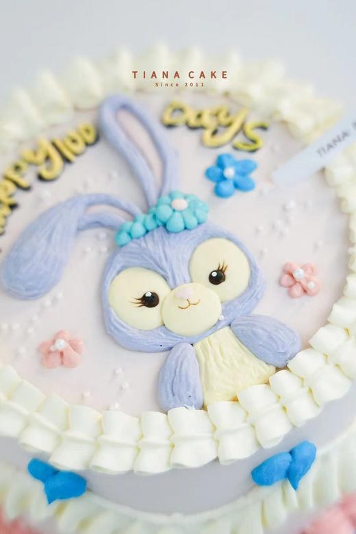 星戴璐兔兔手绘蛋糕 商品图1