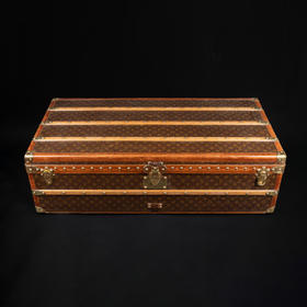 独角鹿西洋古董法国奢侈品牌Monogram经典老花款手提旅行箱行李箱