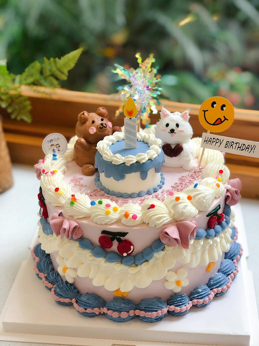 复古动物奶油蛋糕 下单前请仔细阅读商品详情 商品图1