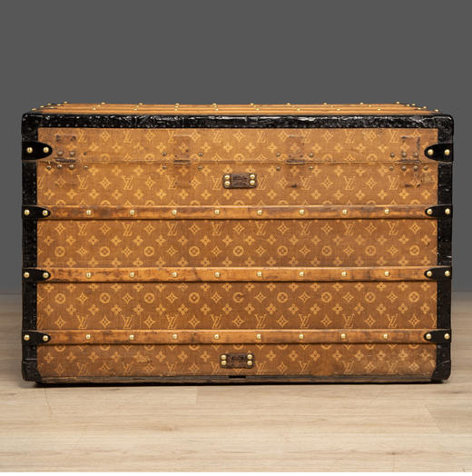 独角鹿西洋古董法国奢侈品牌Monogram经典老花帆布款旅行箱行李箱 商品图3