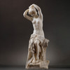 独角鹿西洋古董雕塑家G.Pugi签名出品雪花石雕塑作品《沐浴者》 商品缩略图0