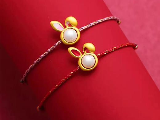 有钱兔 足金手绳 商品图2