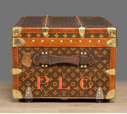 独角鹿西洋古董法国奢侈品牌Monogram经典老花帆布款旅行箱行李箱 商品图4