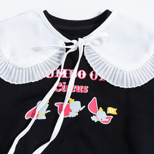 【商城同款】迪士尼童装秋季新品女童时髦甜美卫衣套装可爱儿童格子裤两件套 商品图3