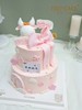 1027CAKE | 双层款式 翻糖装饰 蝴蝶结 牛牛 商品缩略图2