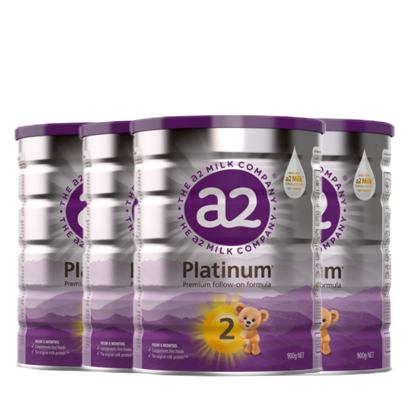 4罐【保税】澳洲A2白金婴儿奶粉2段900g（新老包装随机）