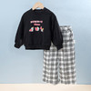 【商城同款】迪士尼童装秋季新品女童时髦甜美卫衣套装可爱儿童格子裤两件套 商品缩略图2