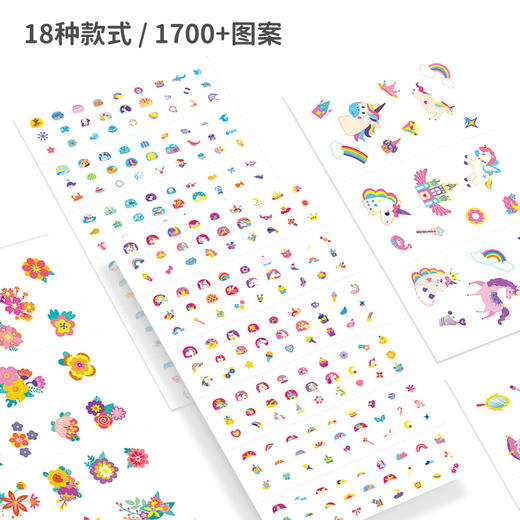 Avenir纹身贴儿童指甲贴女宝宝美甲玩具女圣诞装备小孩幼儿卡通 商品图4