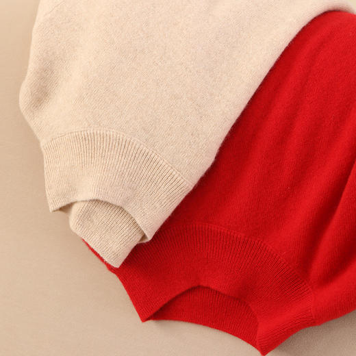 金三塔女100%山羊绒圆领毛衫女士    YZFCD701 商品图1