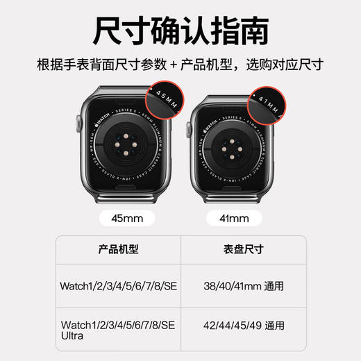品胜 苹果手表表带米兰尼斯不锈钢磁吸搭扣表带适用Apple iWatchS8/7/6/5/4/3/se 商品图1