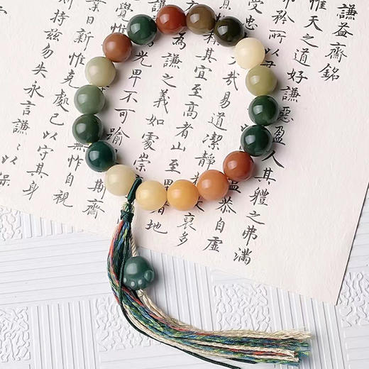 六鑫珠宝 白玉菩提DIY敦煌喵款手持手串 商品图1
