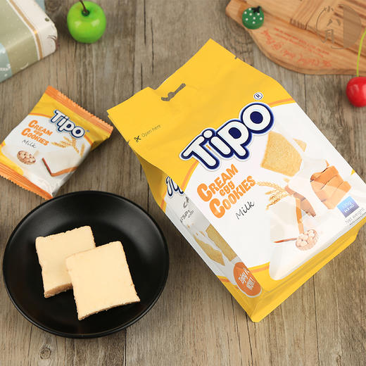 越南TIPO面包干135g榴莲味/牛奶味 蛋香浓郁久久回味片片醇香 058738/058774 商品图1