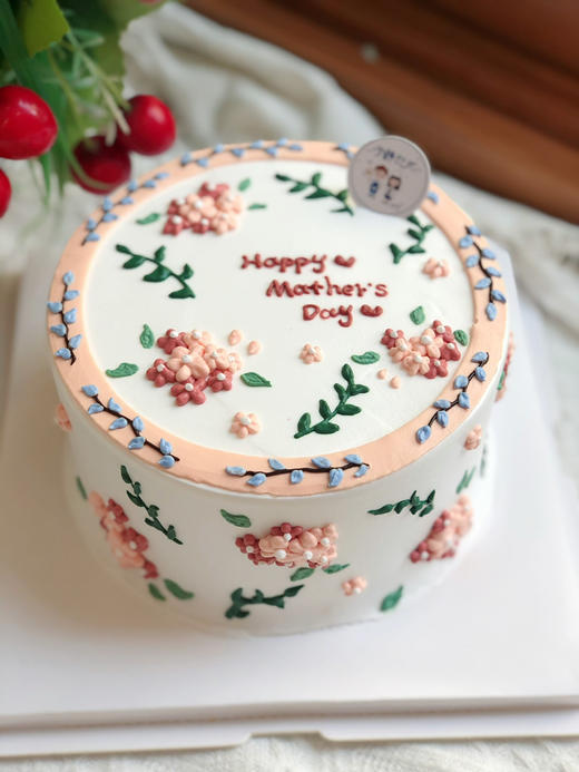 母亲节花花奶油蛋糕 下单前请仔细阅读商品详情 商品图0