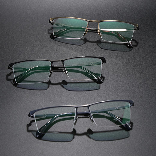 渡边美作9011 中高端商务钛架 方框半框 商品图2