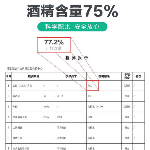 京东京造 75%酒精湿巾80片*3包 杀菌湿巾 湿纸巾 卫生湿巾 消毒湿巾 酒精棉片 商品图3