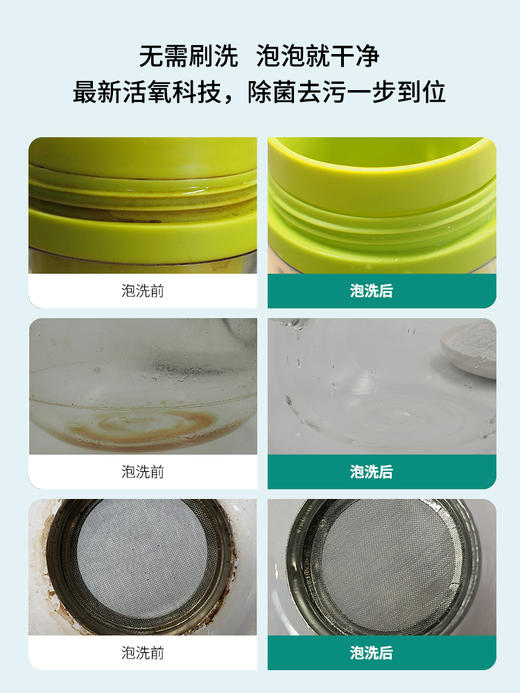 森林海洋茶具泡洗粉茶垢茶渍咖啡渍清洁剂茶具清洁洗涤粉 便携120g 商品图3