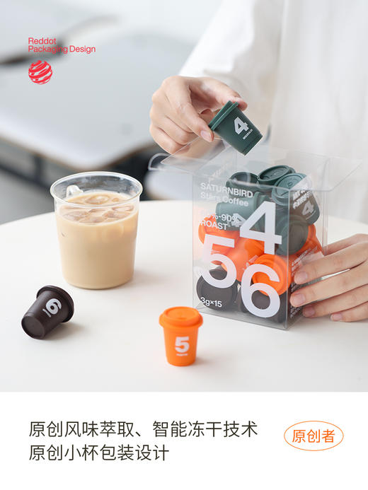 三顿半│数字星球系列 速溶冻干冷萃美式拿铁黑咖啡粉15颗*3g 商品图2