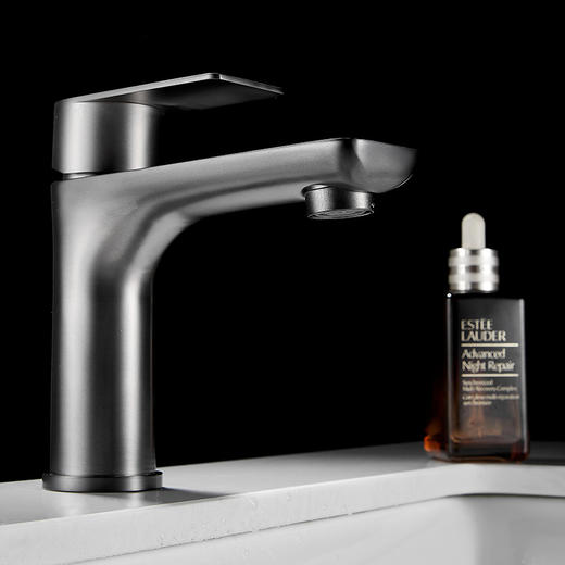 SQ：5264欧文单孔-枪灰 【加长出水咀】304材质 商品图2