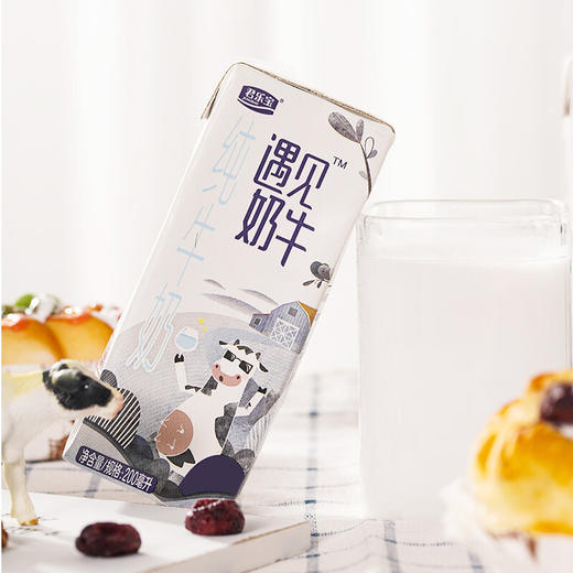 君乐宝（JUNLEBAO）遇见奶牛 营养品质纯牛奶200ml*24整箱装 商品图5