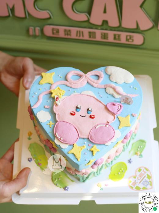 星之卡比爱心型蛋糕 商品图0