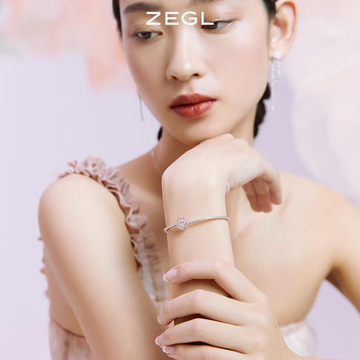 ZEGL设计师春日樱花系列心动手链女生ins小众设计高级感闺蜜手饰 商品图1