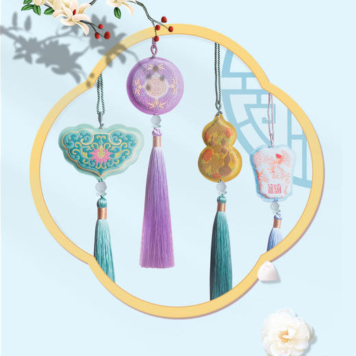 【宫里香囊】丝绣香囊挂件 商品图3