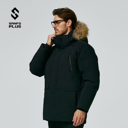 SANFO PLUS 羽绒服PARKA 拒水鹅绒工装保暖登山服 22093 商品图0