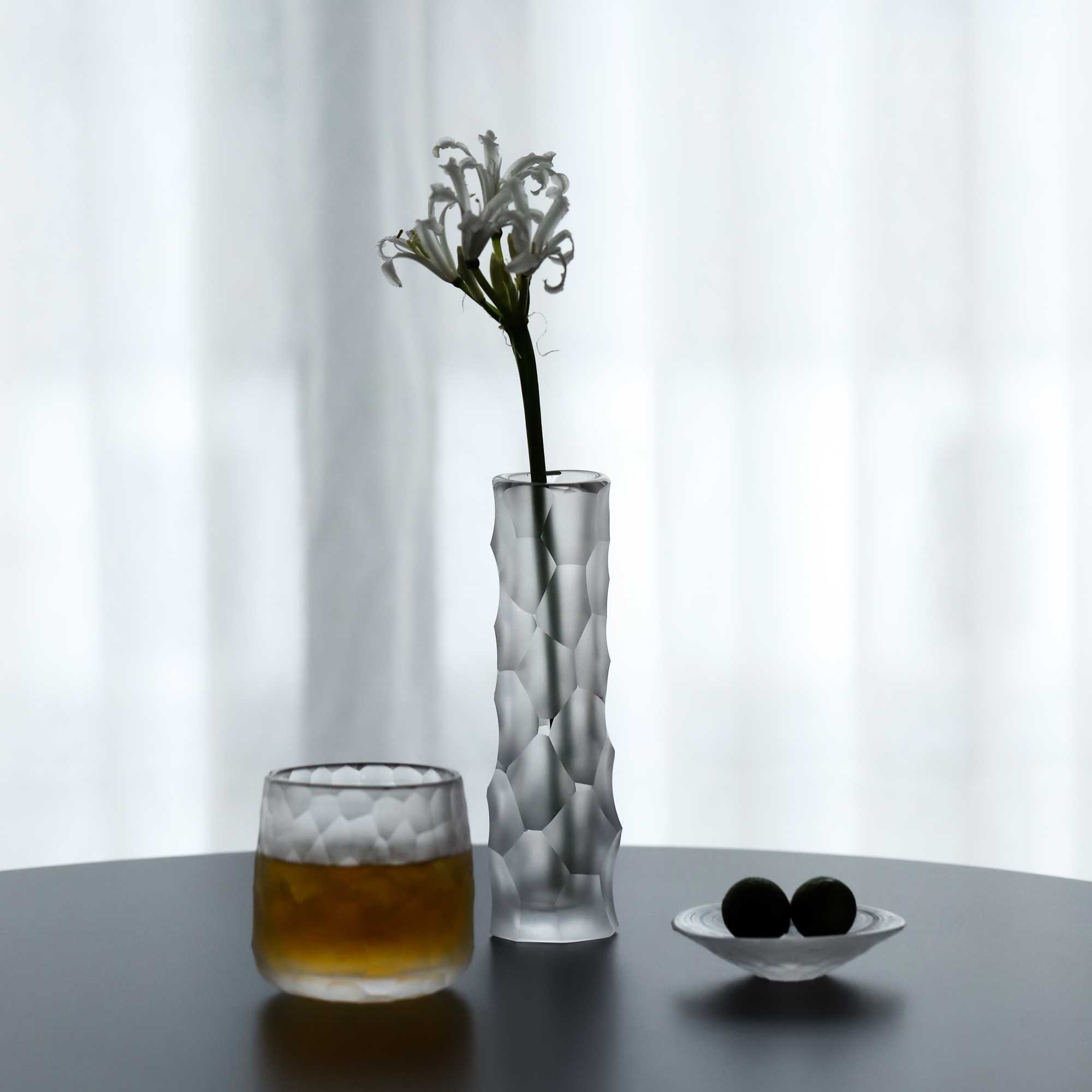 日本 贵岛雄太朗 玻璃清酒杯威士忌高脚杯茶器咖啡器花器家居