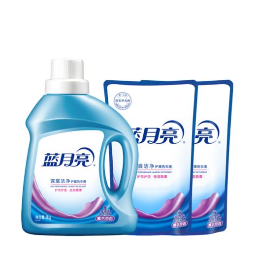 蓝月亮 深层洁净薰衣草1kg瓶装 +1kg*2袋装 商品图4