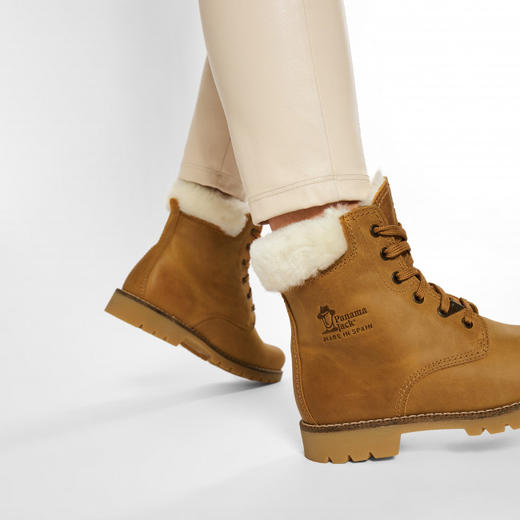 断码特价36码&37码——西班牙原产羊毛款皮毛一体经典黄靴P03LB1（女款•高品质纯天然羊毛内衬） 商品图13