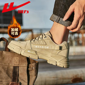 回力男鞋工装鞋2023秋冬季新款马丁靴加绒保暖休闲户外短靴鞋子男0715/213N