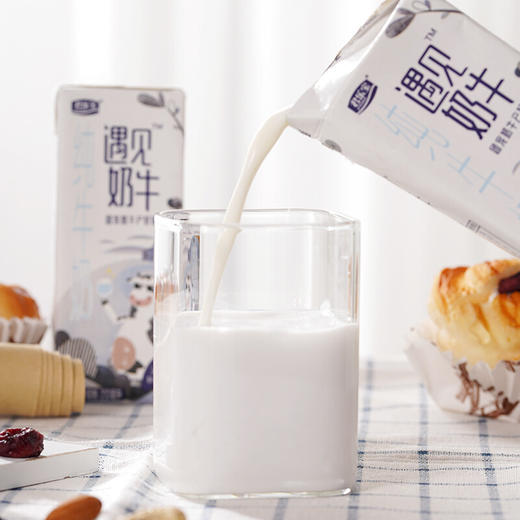 君乐宝（JUNLEBAO）遇见奶牛 营养品质纯牛奶200ml*24整箱装 商品图3