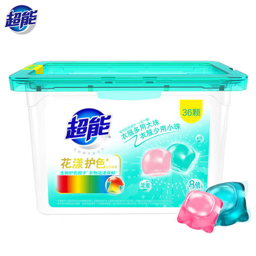 超能花漾护色洗衣凝珠 36颗（12*15克/颗+24*10克/颗） 商品图0