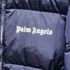 PALM ANGELS 棕榈天使 女士绗缝字母徽标印花拉链羽绒服 藏蓝色 PWED014F22FAB001 4601 商品缩略图2