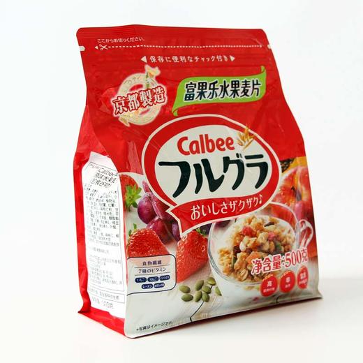 Calbee卡乐比水果麦片500g*2袋 / 减少糖麦片500g*2袋 商品图5