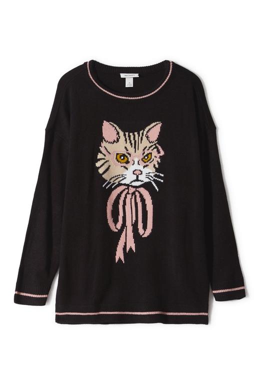 Monki 卡通图案黑色套头毛衫 8618 商品图4