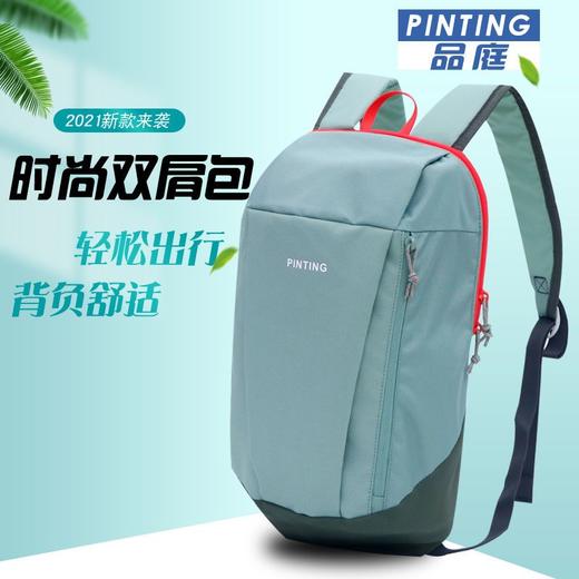 硬朗轮廓 防盗拉链 随性双肩包 户外运动小背包 轻便旅行包帆布游玩背包ykk12 商品图6