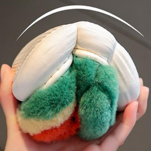 中童丨儿童西瓜棉拖鞋毛绒保暖【WG22660】 商品图3