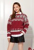 amadella 红色花纹针织上衣 10583 商品缩略图0