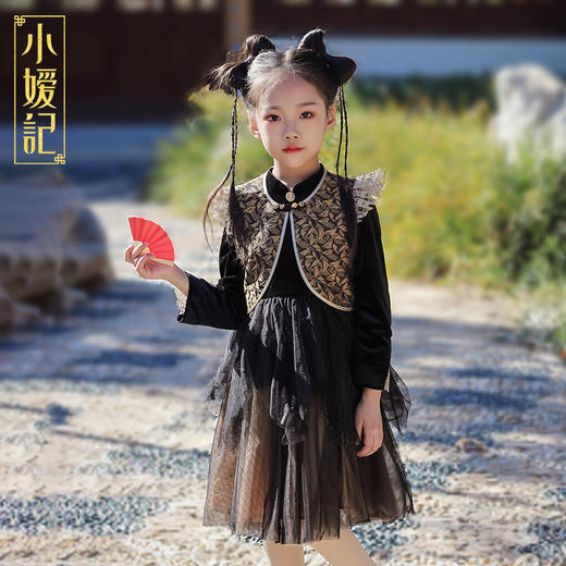 小嫒记新年套装裙--羽墨套装 商品图4