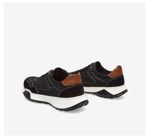 百货世界-百思图-纺织物/猪剖层革男休闲鞋 商品图1