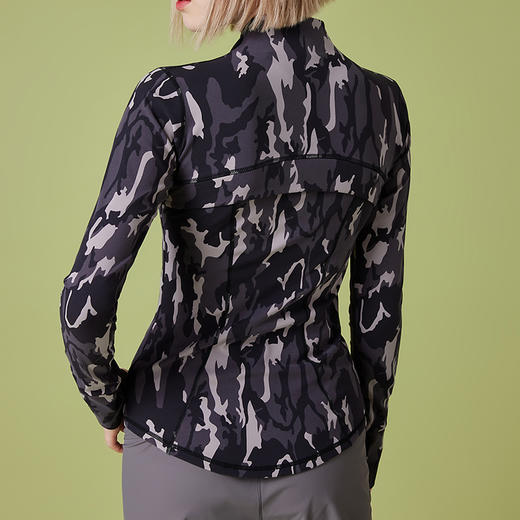 哈瓦塔进口花纱户外运动塑型瑜伽外套H320147 商品图4