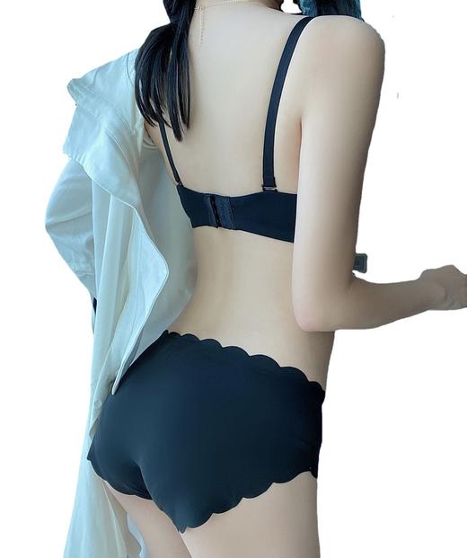 【甜美风内衣 小胸聚拢心动款！】新款爱心褶皱白色内衣套装女小胸聚拢无钢圈文胸罩性感纯欲美背无痕显大告别空杯烦恼 商品图4