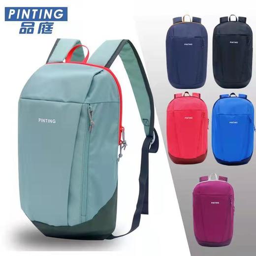 硬朗轮廓 防盗拉链 随性双肩包 户外运动小背包 轻便旅行包帆布游玩背包ykk12 商品图0