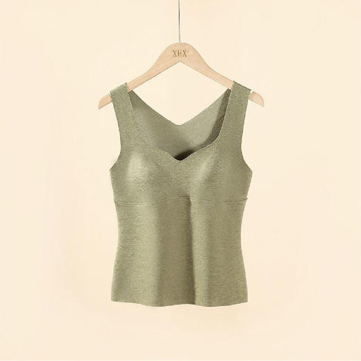 保暖 背心内衣女 打底衫内搭 秋冬无痕加绒加厚ykk29 商品图0